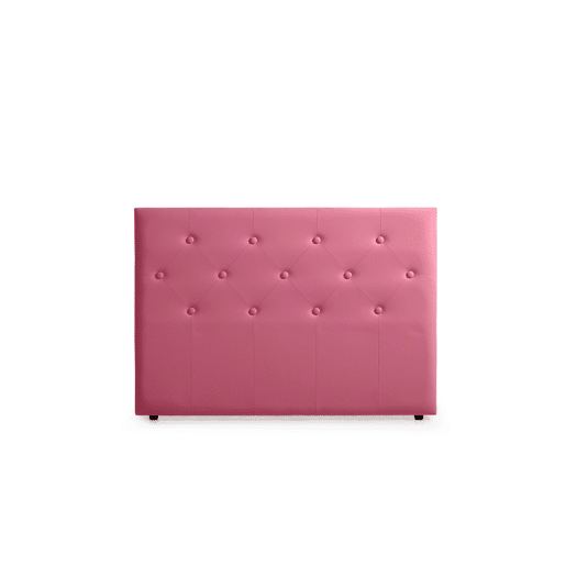 Cabeceira Estofada VICTORIA Pele Sintética 190x115x12 cm - ROSA - Moonia