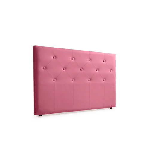 Cabeceira Estofada VICTORIA Pele Sintética 190x115x12 cm - ROSA - Moonia
