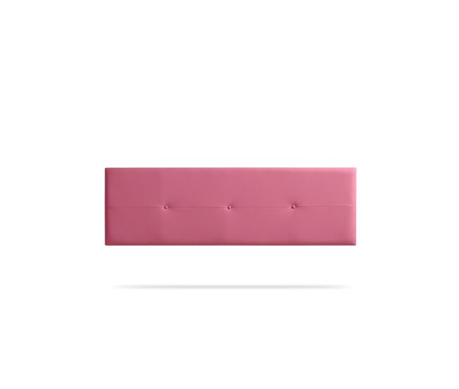 Cabecero tapizado napoli polipiel 90x50x5 cm - rosa - moonia
