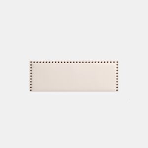 Cabeceira Estofada MODENA Pele Sintética 190x55x8 cm - BEGE - Moonia