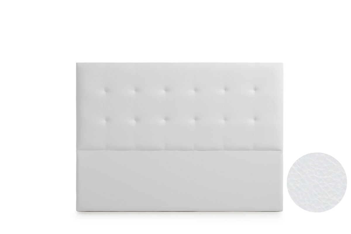 Cabecero Tapizado ASTORIA Polipiel 190 Blanco