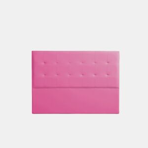 Cabeceira Estofada ATENEA Pele Sintética 115x120x8 cm - ROSA - Moonia