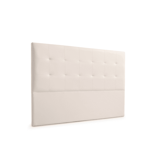 Cabeceira Estofada ATENEA Pele Sintética 220x120x8 cm - BEGE - Moonia