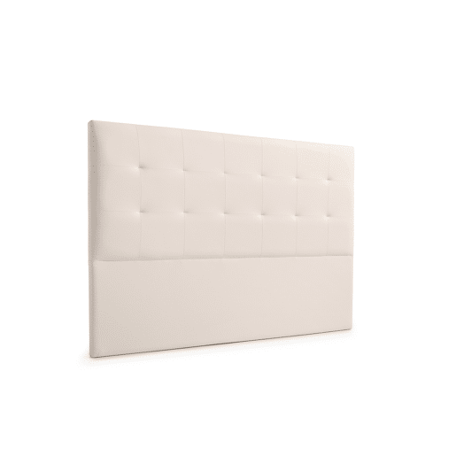 Cabeceira Estofada ATENEA Pele Sintética 220x120x8 cm - BEGE - Moonia
