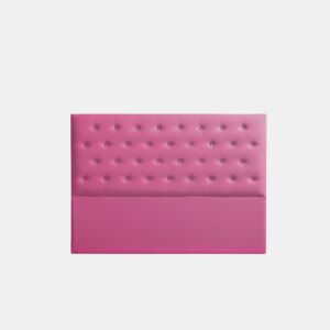 Cabeceira Estofada FERRARA Pele Sintética 190x120x8 cm - ROSA - Moonia