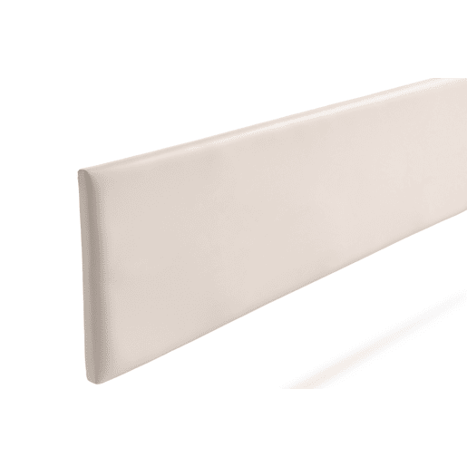 Cabeceira Estofada NOVA Pele Sintética 220x50x5 cm - BEGE - Moonia