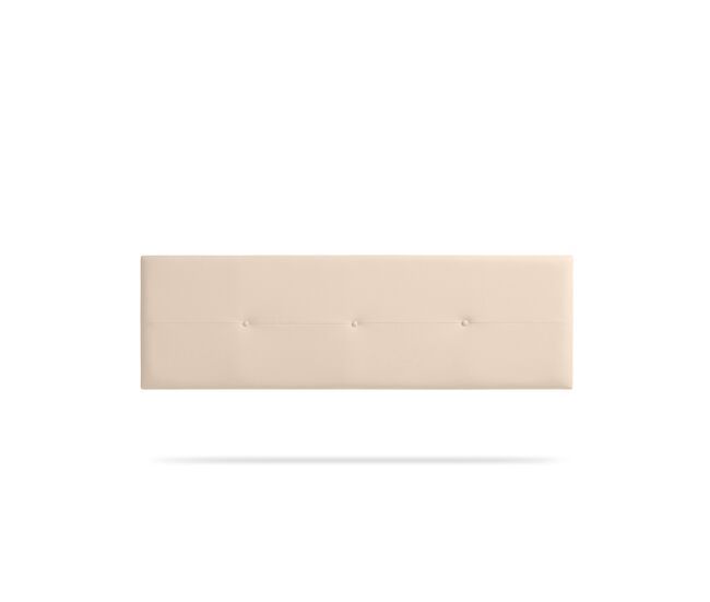 Cabecero tapizado napoli polipiel 130x50x5 cm - beige - moonia