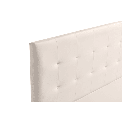 Cabeceira Estofada ATENEA Pele Sintética 160x120x8 cm - BEGE - Moonia
