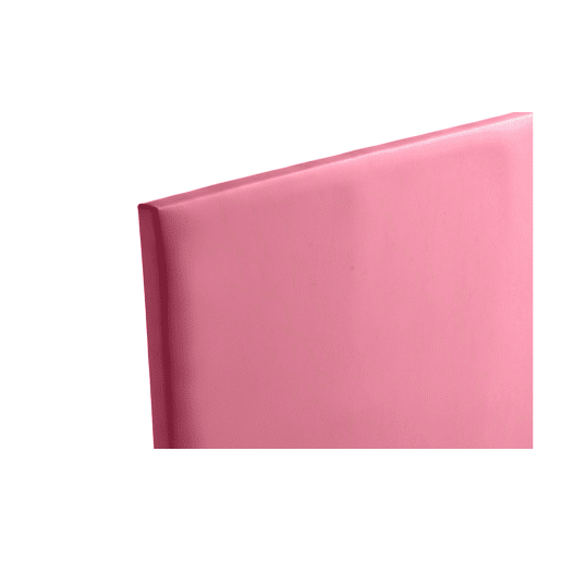Cabeceira Estofada NEUS Pele Sintética 220x120x5 cm - ROSA - Moonia