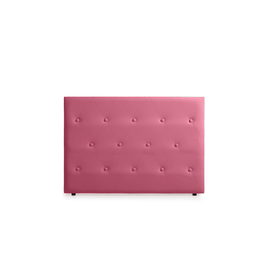 Cabeceira Estofada VENICE Pele Sintética 100x115x12 cm - CINZA CLARO - Moonia