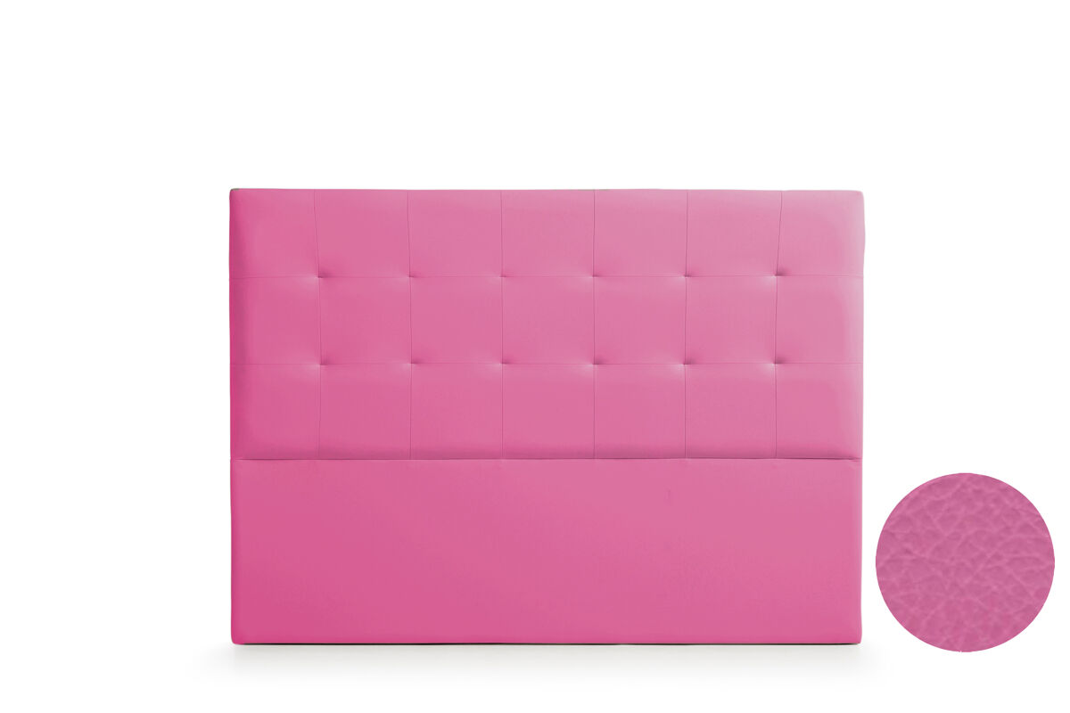 Cabecero Tapizado ATENEA Polipiel 130 Rosa