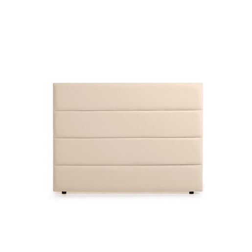 Cabeceira Estofada GENOVA Pele Sintética 100x120x8 cm - PRETO - Moonia