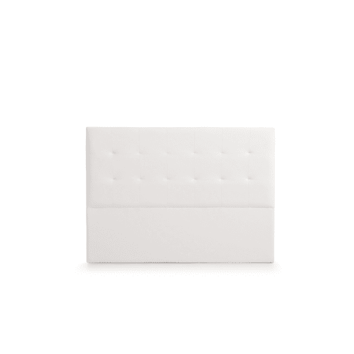 Cabeceira Estofada ATENEA Pele Sintética 170x120x8 cm - BRANCO - Moonia