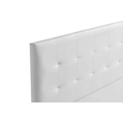 Cabeceira Estofada ATENEA Pele Sintética 170x120x8 cm - BRANCO - Moonia