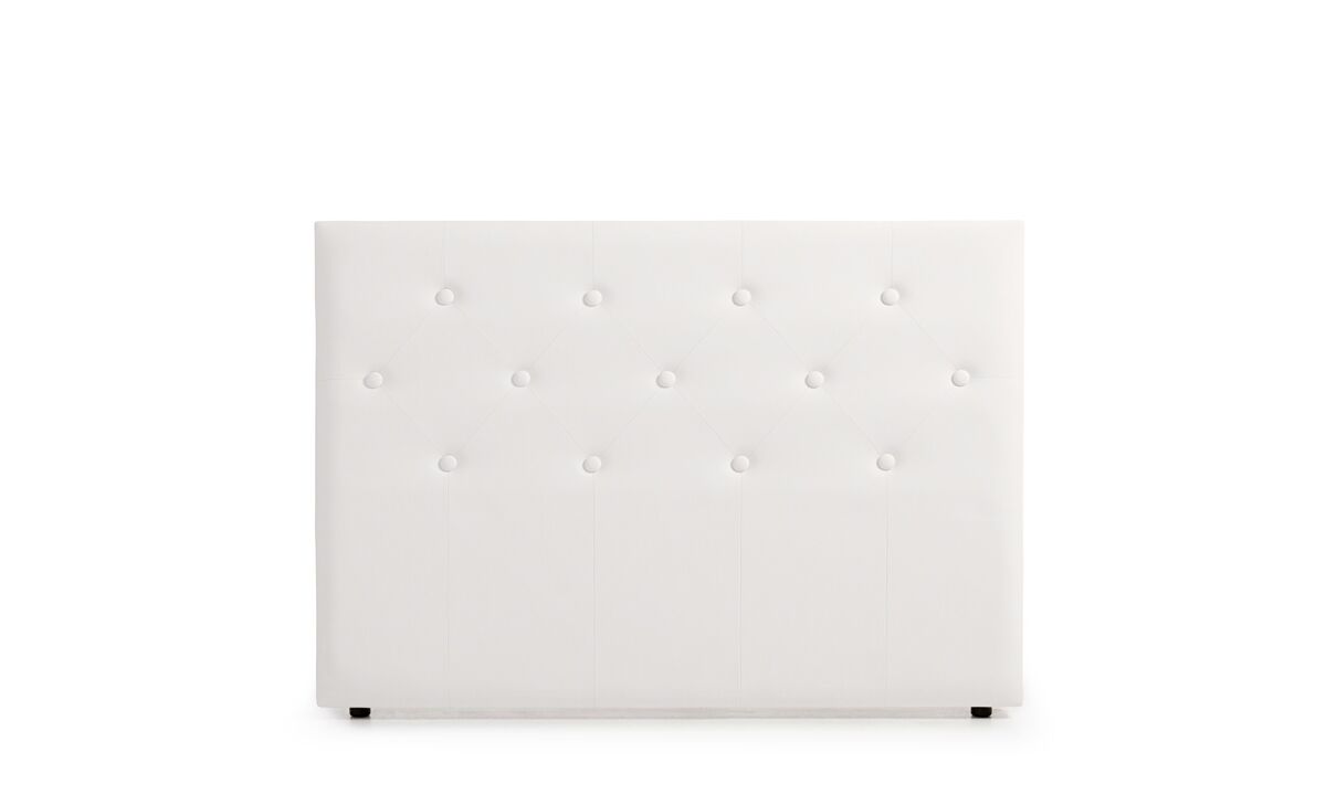 Cabecero Tapizado VICTORIA Polipiel 190 Blanco