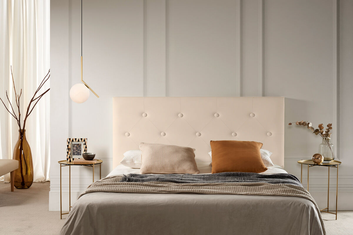 Cabecero Tapizado VICTORIA Polipiel 190 Beige