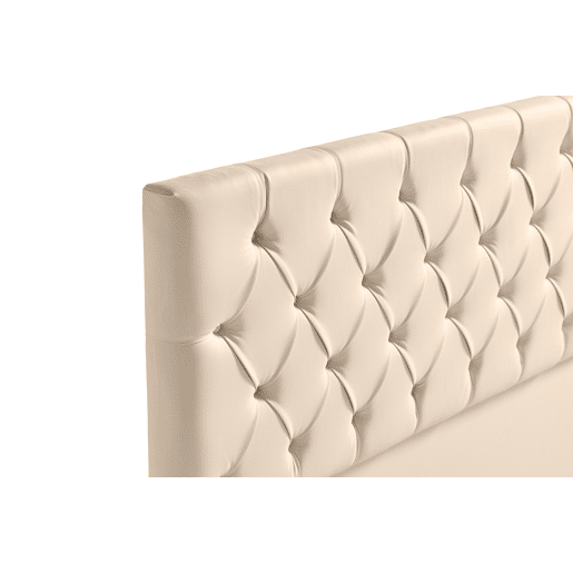 Cabeceira Estofada CAPRI Pele Sintética 90x120x12 cm - BEGE - Moonia