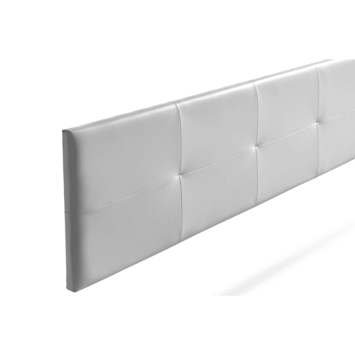 Cabeceira Estofada ALTEA Pele Sintética 210x50x5 cm - Prata - Moonia
