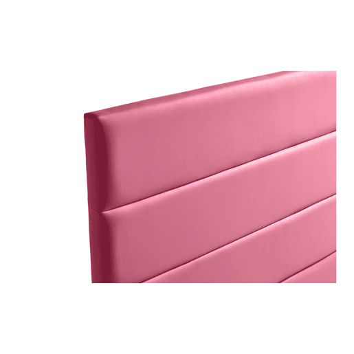Cabeceira Estofada GENOVA Pele Sintética 170x120x8 cm - ROSA - Moonia