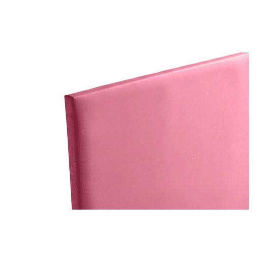 Cabeceira Estofada NEUS Pele Sintética 145x120x5 cm - ROSA - Moonia
