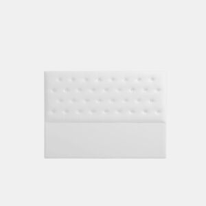 Cabeceira Estofada FERRARA Pele Sintética 170x120x8 cm - BRANCO - Moonia