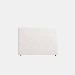 Cabeceira Estofada VENICE Pele Sintética 170x115x12 cm - BRANCO - Moonia