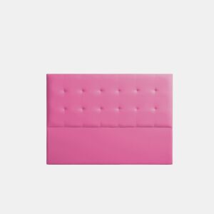 Cabeceira Estofada ASTORIA Pele Sintética 145x120x8 cm - ROSA - Moonia