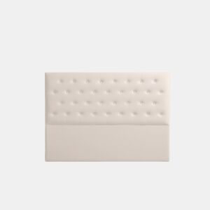 Cabeceira Estofada FERRARA Pele Sintética 130x120x8 cm - BEGE - Moonia