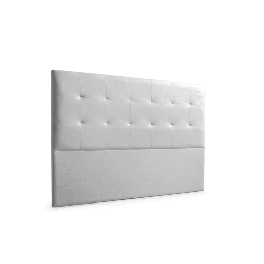Cabeceira Estofada ATENEA Pele Sintética 100x120x8 cm - Prata - Moonia