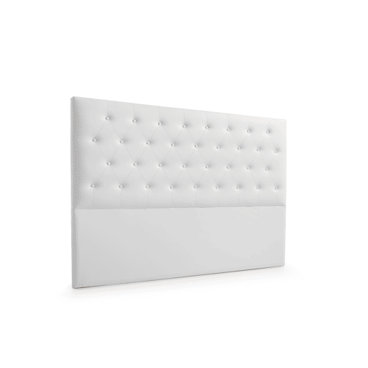 Cabeceira Estofada FERRARA Pele Sintética 220x120x8 cm - PRETO - Moonia