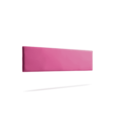 Cabeceira Estofada NOVA Pele Sintética 220x50x5 cm - ROSA - Moonia