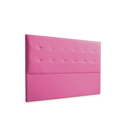 Cabeceira Estofada ATENEA Pele Sintética 145x120x8 cm - ROSA - Moonia