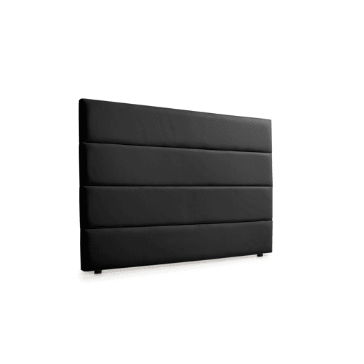 Cabeceira Estofada GENOVA Pele Sintética 145x120x8 cm - Prata - Moonia