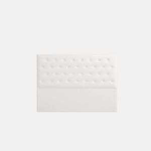 Cabeceira Estofada FERRARA Pele Sintética 90x120x8 cm - BRANCO - Moonia