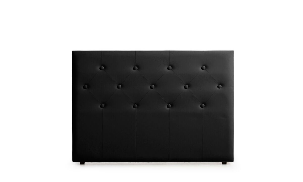 Cabecero Tapizado VICTORIA Polipiel 190 Negro