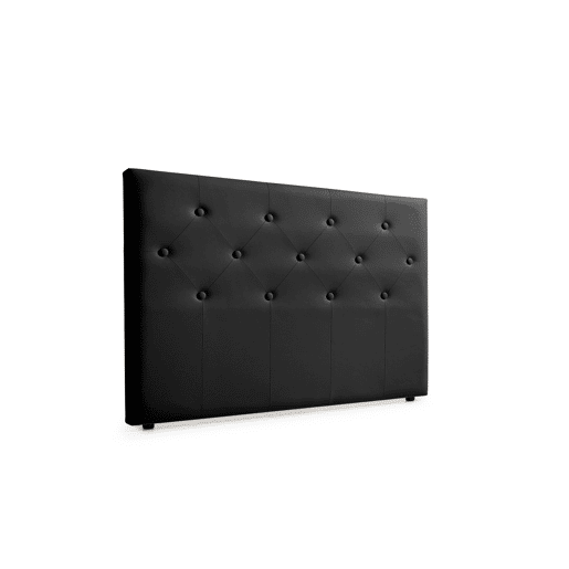 Cabeceira Estofada VICTORIA Pele Sintética 100x115x12 cm - Prata - Moonia