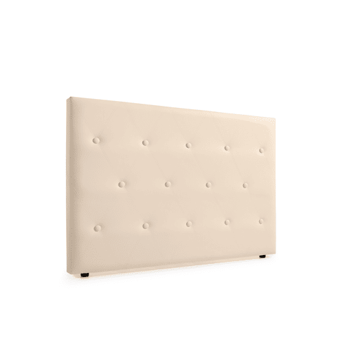 Cabeceira Estofada VENICE Pele Sintética 170x115x12 cm - BEGE - Moonia