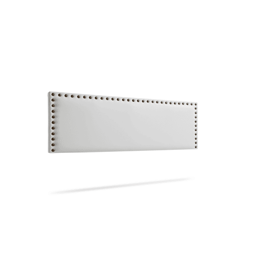 Cabeceira Estofada MODENA Pele Sintética 220x55x8 cm - BRANCO - Moonia