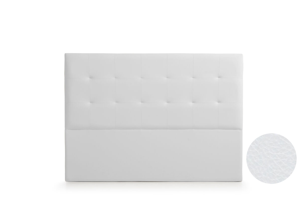 Cabecero Tapizado ATENEA Polipiel 130 Blanco