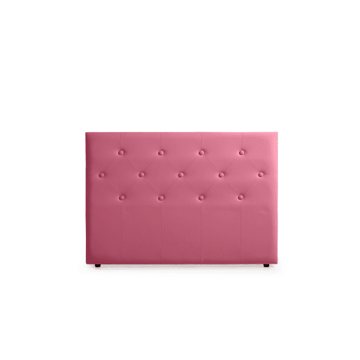 Cabeceira Estofada VICTORIA Pele Sintética 130x115x12 cm - CINZA CLARO - Moonia