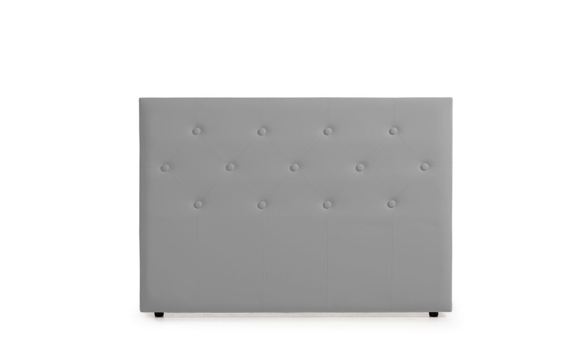 Cabecero Tapizado VICTORIA Polipiel 190 Plateado