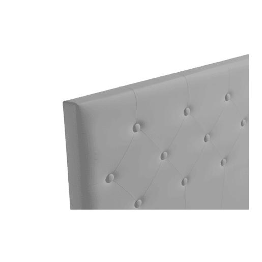 Cabeceira Estofada VICTORIA Pele Sintética 100x115x12 cm - Castanho - Moonia