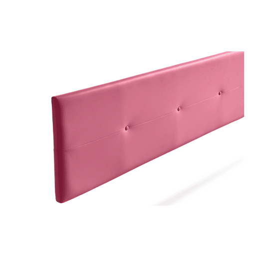Cabeceira Estofada NAPOLI Pele Sintética 190x50x5 cm - ROSA - Moonia