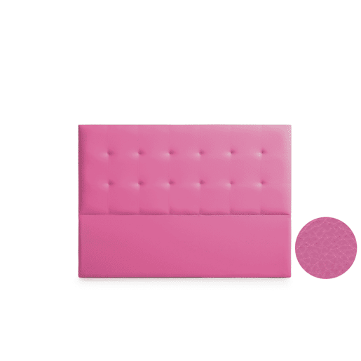 Cabeceira Estofada ASTORIA Pele Sintética 90x120x8 cm - ROSA - Moonia