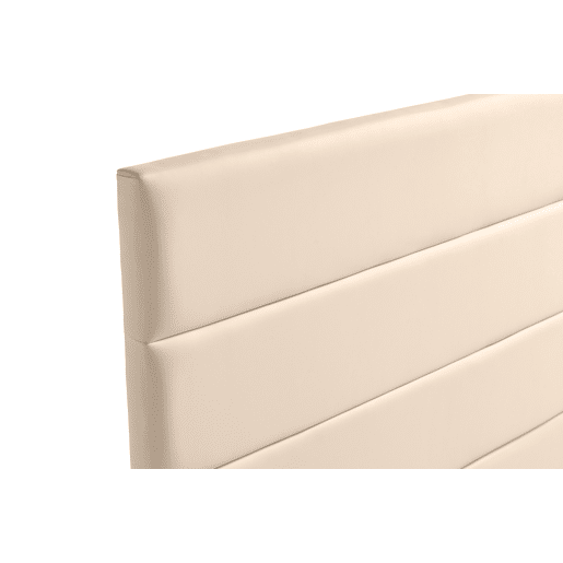 Cabeceira Estofada GENOVA Pele Sintética 170x120x8 cm - BEGE - Moonia
