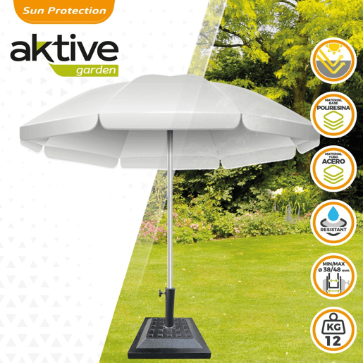 Suporte de plástico para guarda-sol quadrado 38-48 Aktive Garden
