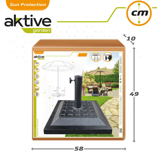 Suporte de plástico para guarda-sol quadrado 38-48 Aktive Garden