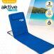 Esterilla plegable con respaldo reclinable, cojín y bolsillo Aktive Esterilla plegable con respaldo reclinable, cojín y bolsillo Aktive Azul