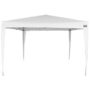 Pérgula dobrável branco poliéster UV50 300x300x240250 cm Aktive