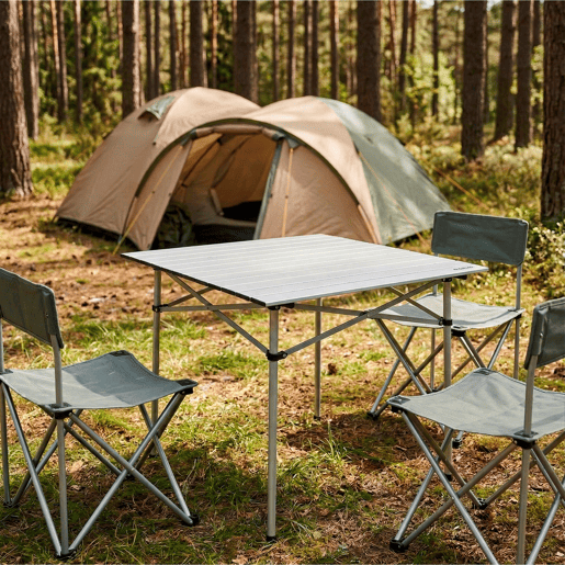 Mesa camping dobrável de alumínio Aktive Camping